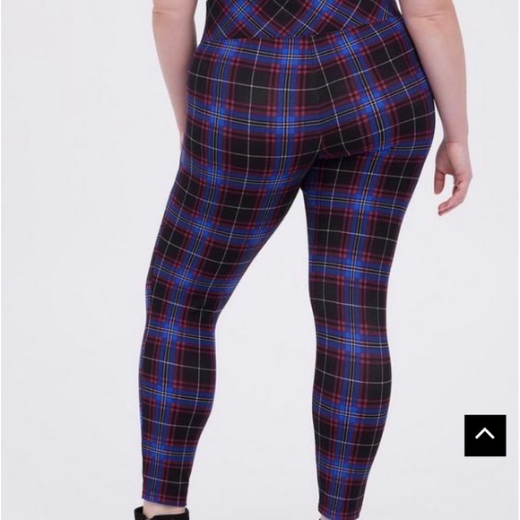 Torrid Plaid Pixie Pants - Picture 2 of 12